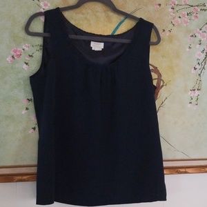 Kate Spade Navy Silk Tank Medium